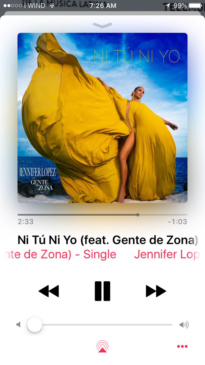 RT @alessiacontee: Dance at 7am with the new @JLo song blaring #NiTuNiYo ✅
This day is start so well ???? https://t.co/9RAsDeF9Mh