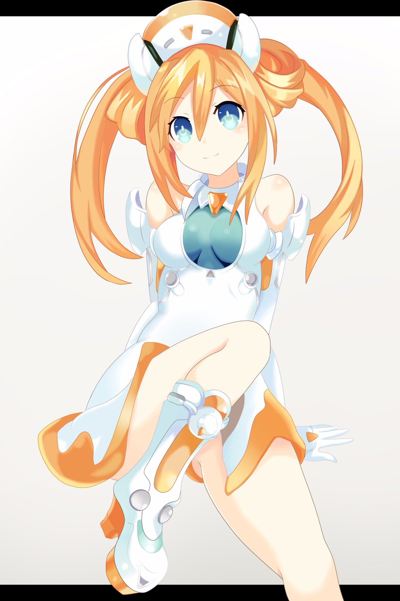 #ネプテューヌオレンジハート(プロセッサユニット装備版)描き終わりました! #ネプテューヌオレンジハート(プロセッサユニット装備版)描き終わりました!