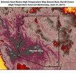 Arizona so hot weather map almost runs out of colors Arizona so hot weather map almost runs out of colors