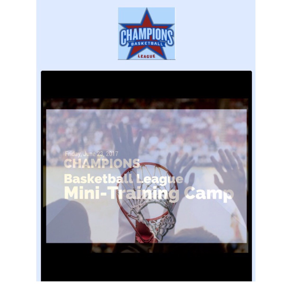 champions hoops all summer long . @ChampsHoops https://t.co/MzrqdIXvvx