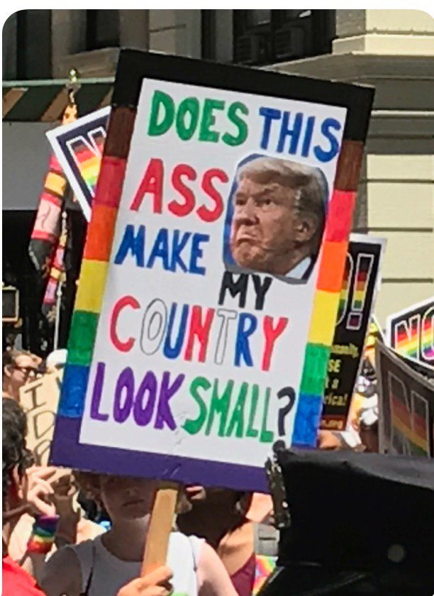Continuing With Our “TRUMP’S ASS” THEME…TAKE OUT YOUR????????????✏️CLASS…
TODAY “TRUMP’S ASS” GOES TO NEW YORK PRIDE PARADE???? https://t.co/nx6W6nT2EY