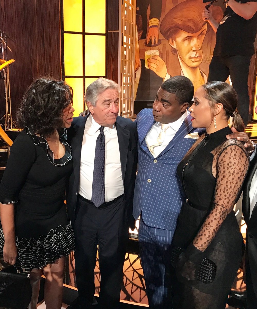 Important and private conversation between the Morgan's and De Niro's. https://t.co/GcreGdcl3p