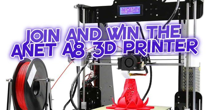 Win An Anet A8 3D Printer! Win An Anet A8 3D Printer!