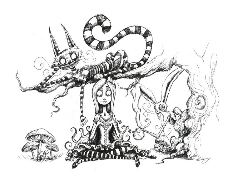 RT @hitRECord: Let's see your Alice in Wonderland inspired illustrations! https://t.co/UL84yTlfKj https://t.co/XuscW33Kii