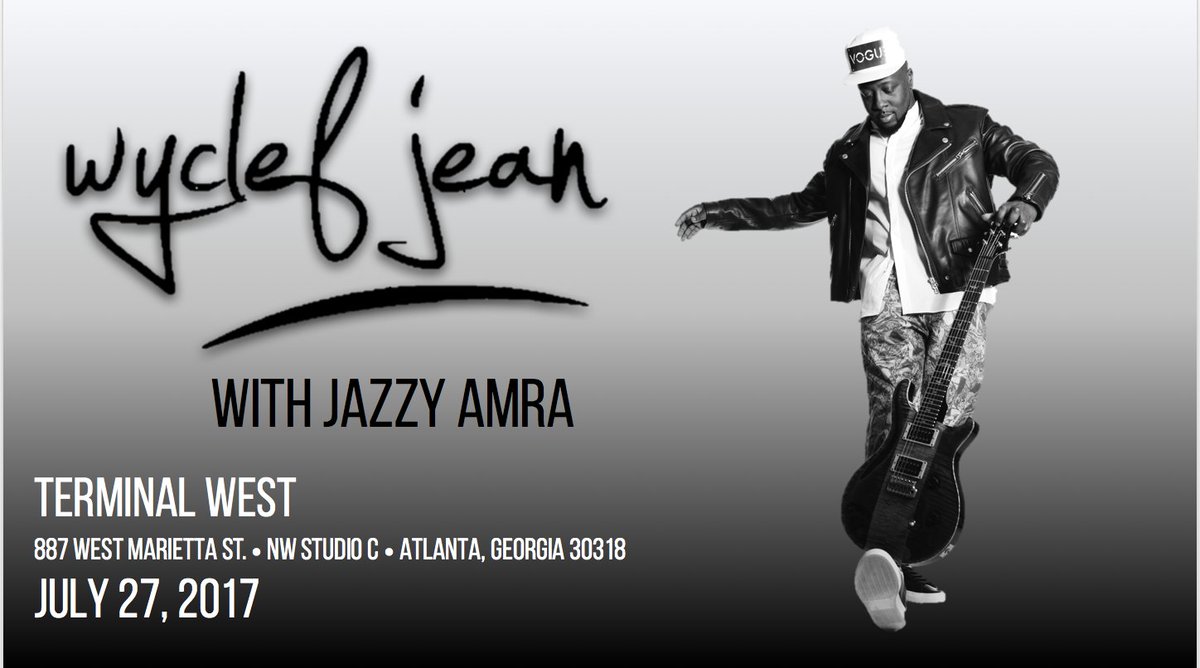 Get your tickets for Wyclef Jean at Terminal West in Atlanta, GA on July 27th! https://t.co/Rkaig4CtGX https://t.co/JKuZfTt69e