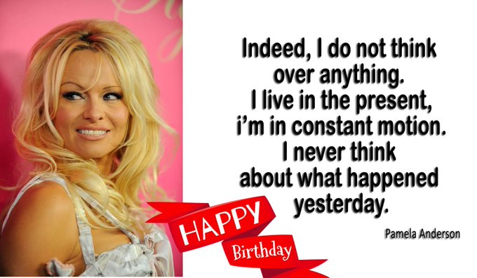 Pamela Anderson&rsquo;s Birthday Celebration | HappyBday.to