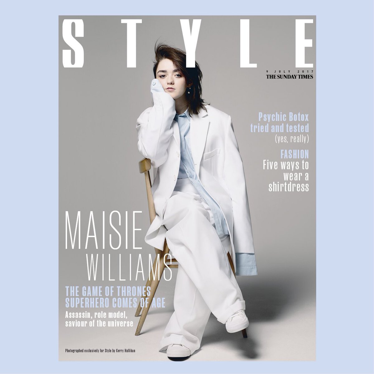RT @TheSTStyle: Superhero, assassin, role model: the inimitable @Maisie_Williams is our cover star this week.… https://t.co/7bmxePEsp8