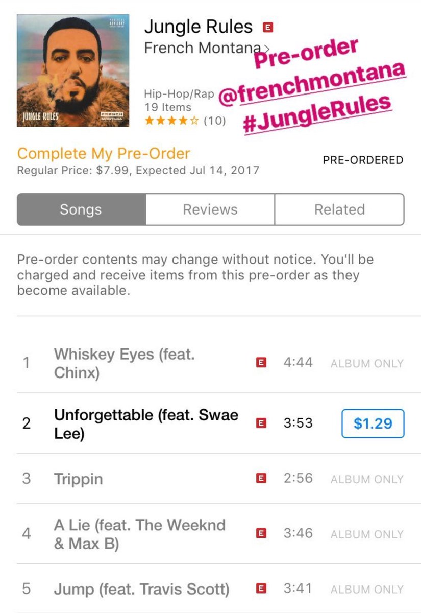 Pre-order my brother @FrencHMonTanA new album NOW!! #JUNGLERULES dropping July 14th!! Let's GO!! https://t.co/e1CWIQ41Xx