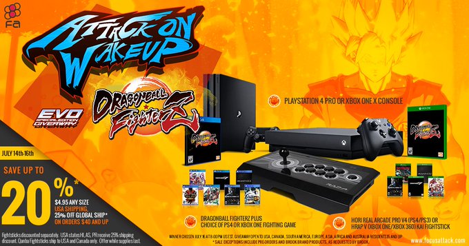 Win a Xbox One X or Playstation 4 Pro, Copy of Dragon Ball Z FighterZ and More! Win a Xbox One X or Playstation 4 Pro, Copy of Dragon Ball Z FighterZ and More!