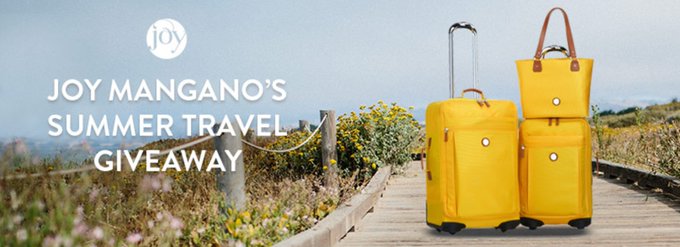 Joy Mangano: Joy Mangano’s Summer Travel Giveaway Joy Mangano: Joy Mangano’s Summer Travel Giveaway