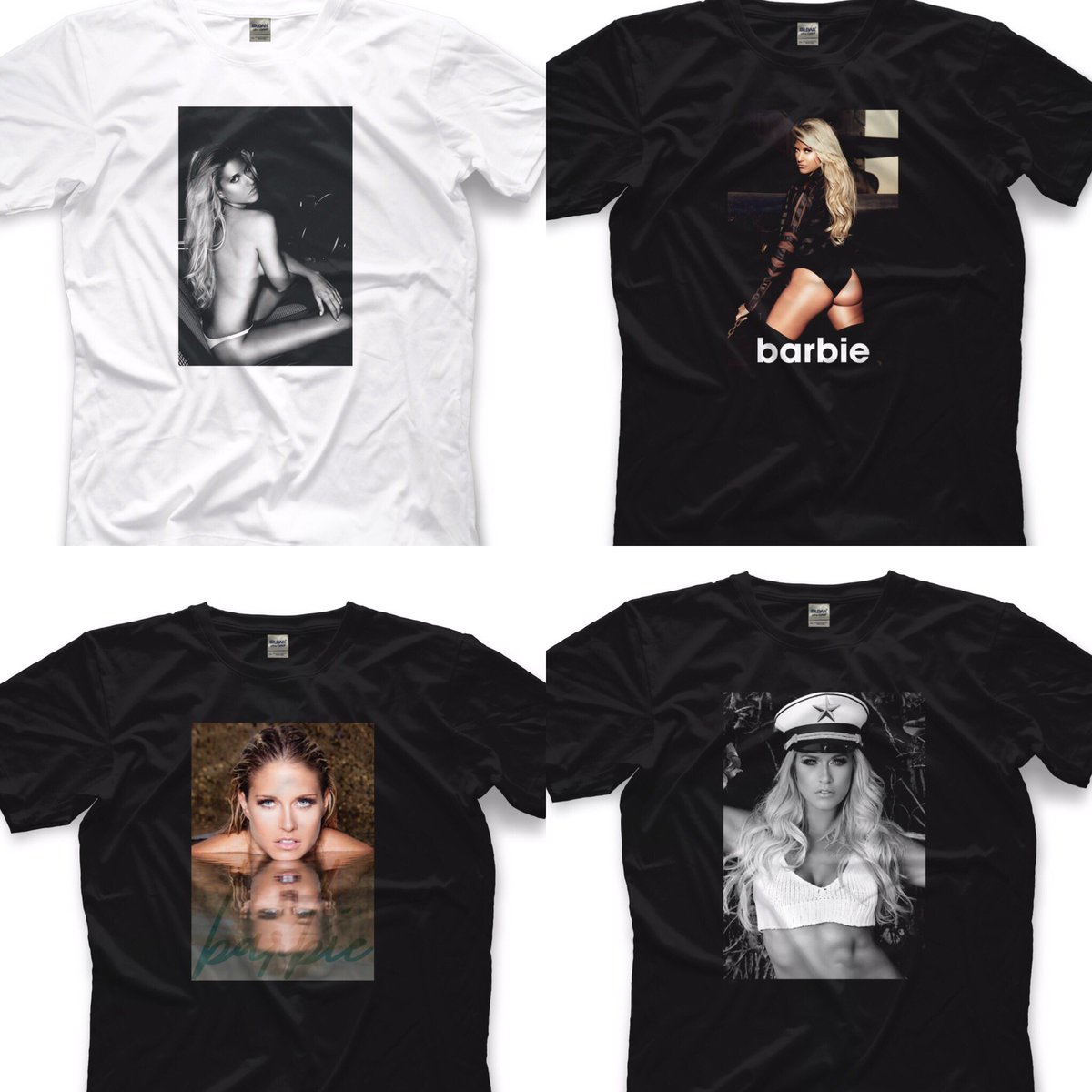 Here's all 4 barbie blank shirts available today!!! Go grab your very own today!!! https://t.co/N17KCiUAW4 https://t.co/REdrsWnGg4