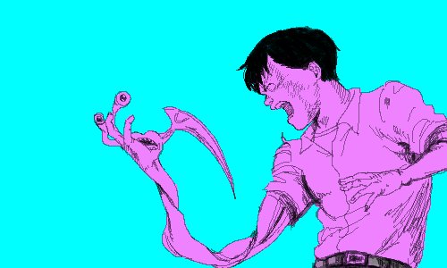 寄生獣。 寄生獣。
