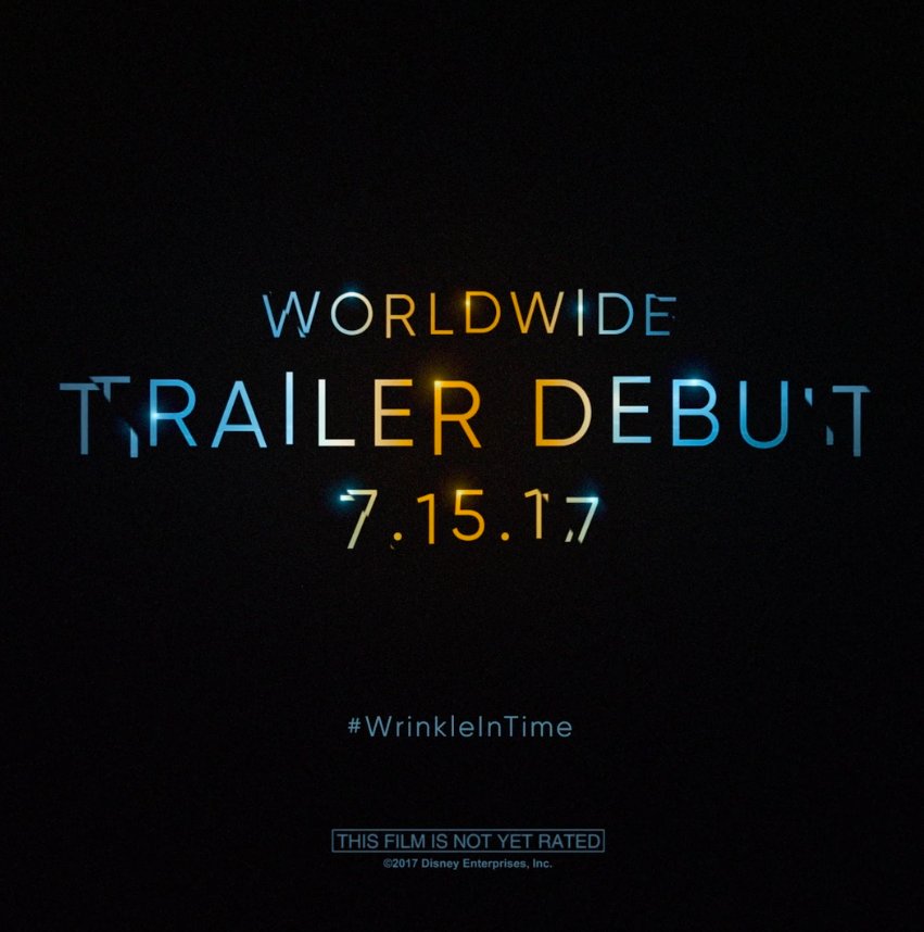 RT @WrinkleInTime: The new teaser trailer will tesser to you this Saturday ???? #WrinkleInTime https://t.co/JFvdCktfIb