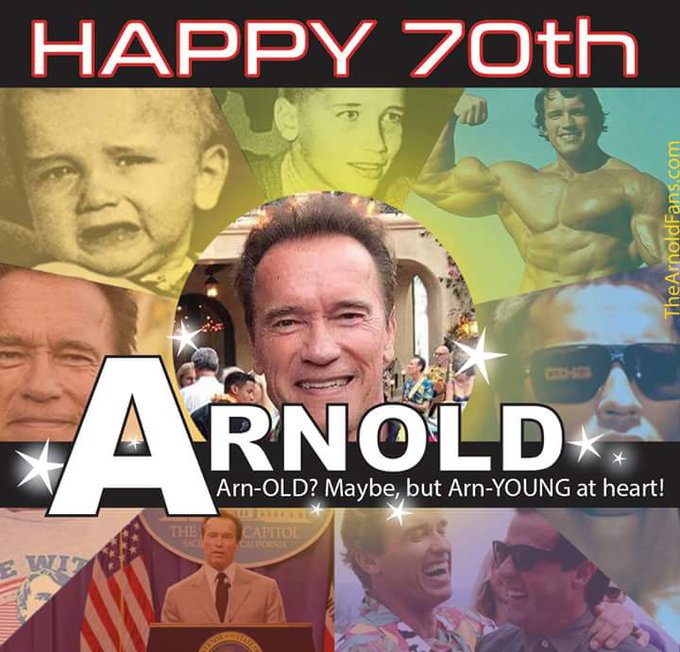 Arnold Schwarzenegger's Birthday Celebration | HappyBday.to