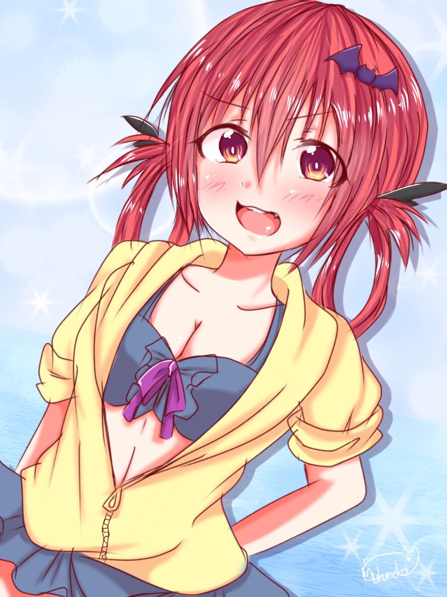 #サターニャ#ガヴリールドロップアウト 夏らしく水着サターニャ描きました(о´∀`о) #サターニャ#ガヴリールドロップアウト 夏らしく水着サターニャ描きました(о´∀`о)