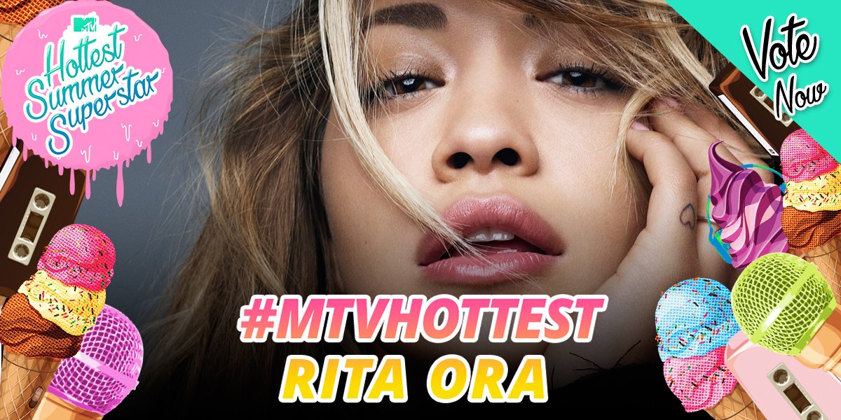 RT @MTVMusicUK: .@RitaOra is the next contender! To vote use #MTVHottest Rita Ora from 6pm today! ???? https://t.co/UeK72S8CEZ