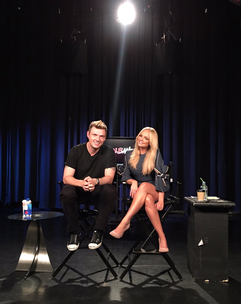 Early morning press☕️ @boybandabc #boybandabc with my fellow Blondie @nickcarter 
We are live tomorrow night on#ABC https://t.co/dxo1D4BEr5
