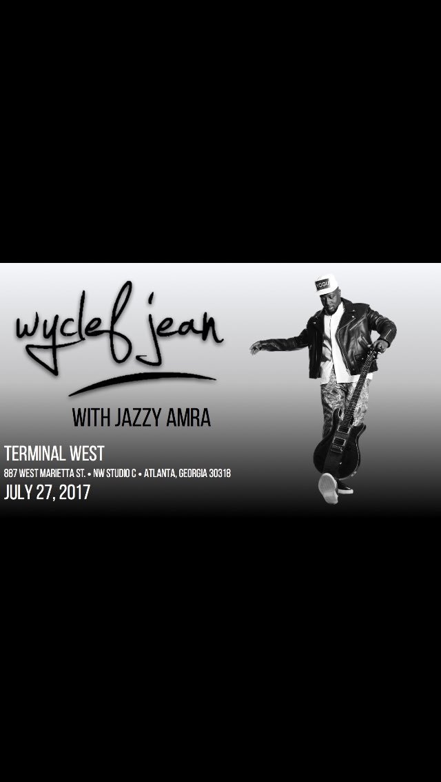 Don't miss Wyclef Jean at Terminal West in Atlanta, GA on July 27th! Get your tickets at https://t.co/r04anFlBNq https://t.co/BAyVk7RoIY