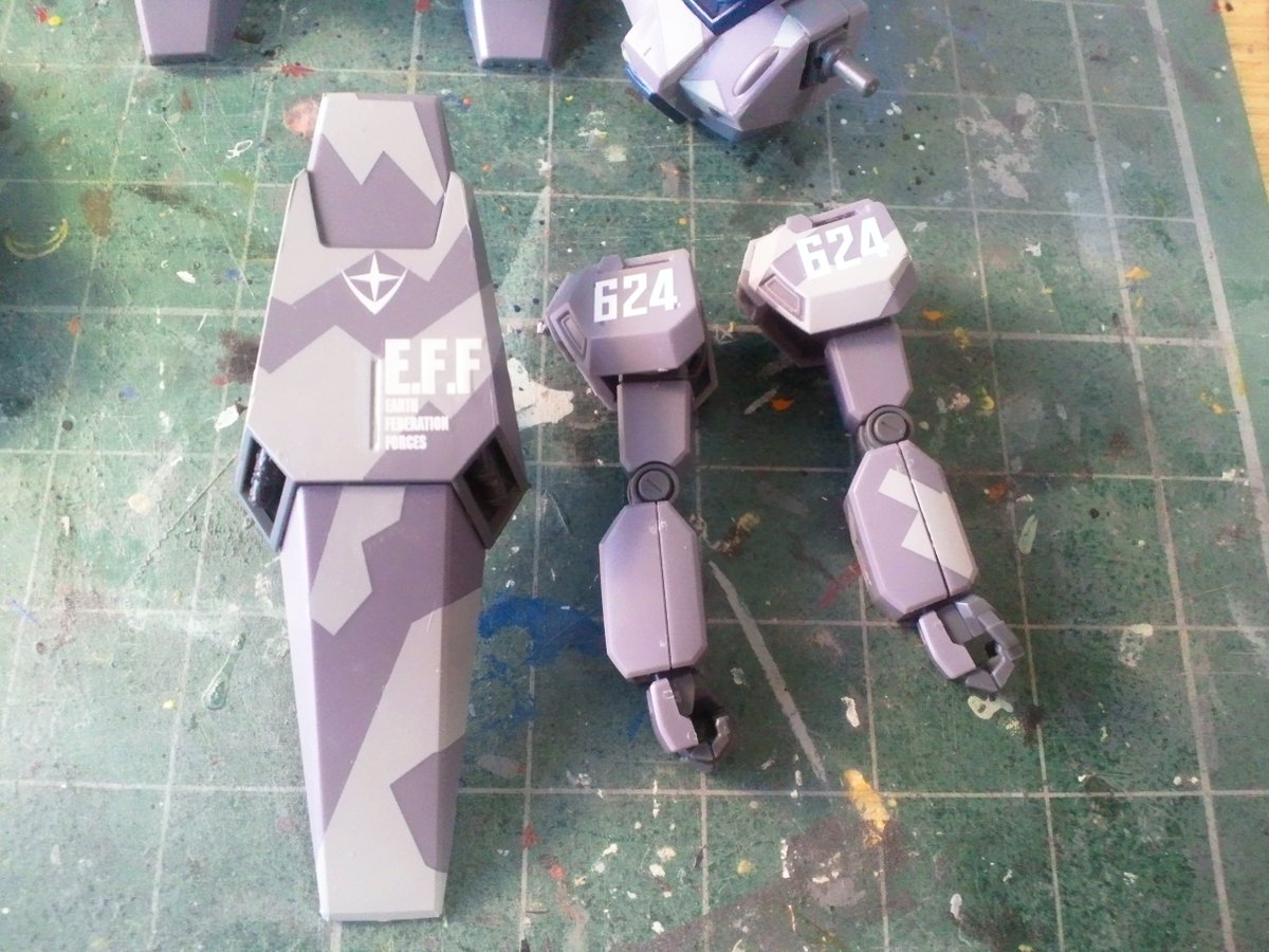途中経過その4#HGUC #ジェガン #ガンダムUC #ガンダム #ガンプラデカール祭その2。#模型工房アイアン・フィス 途中経過その4#HGUC #ジェガン #ガンダムUC #ガンダム #ガンプラデカール祭その2。#模型工房アイアン・フィス