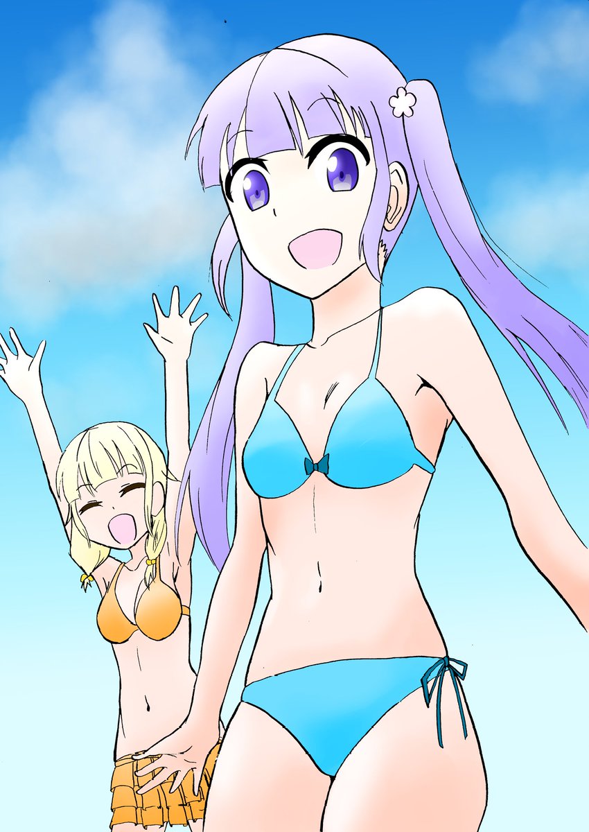 一日一マンガ第7回(番外編1)「ちゃんとプールに行けた世界線」#newgame #一日一マンガ 一日一マンガ第7回(番外編1)「ちゃんとプールに行けた世界線」#newgame #一日一マンガ