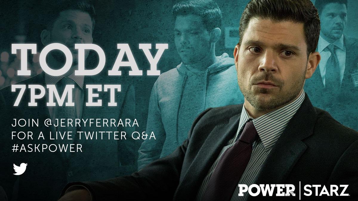 #powertv fans. The twitter Q&A starts today a 7pm ET. Use the hashtag #AskPower and let's do it. https://t.co/IUe3zgIWne