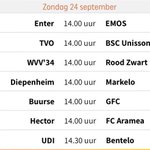 #WVV34 start de competitie op zondag 24 sept tegen @VVRoodZwart ... #Hengevelde https://t.co/fKrBhsS8Sb