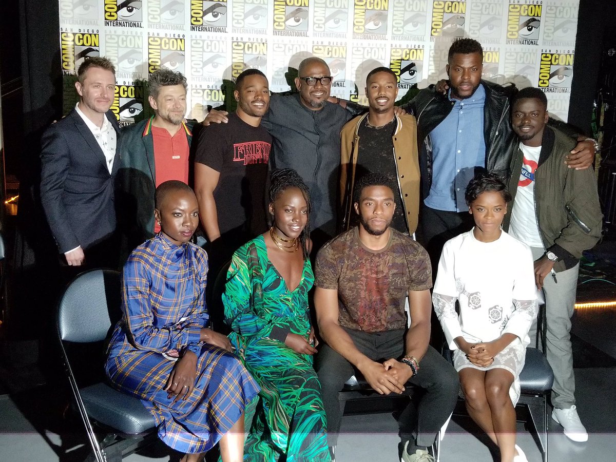 Great time today at #SDCC2017 with #BlackPanther team and fans! #Wakanda @MarvelStudios ???????? https://t.co/bbWkjV0OrY