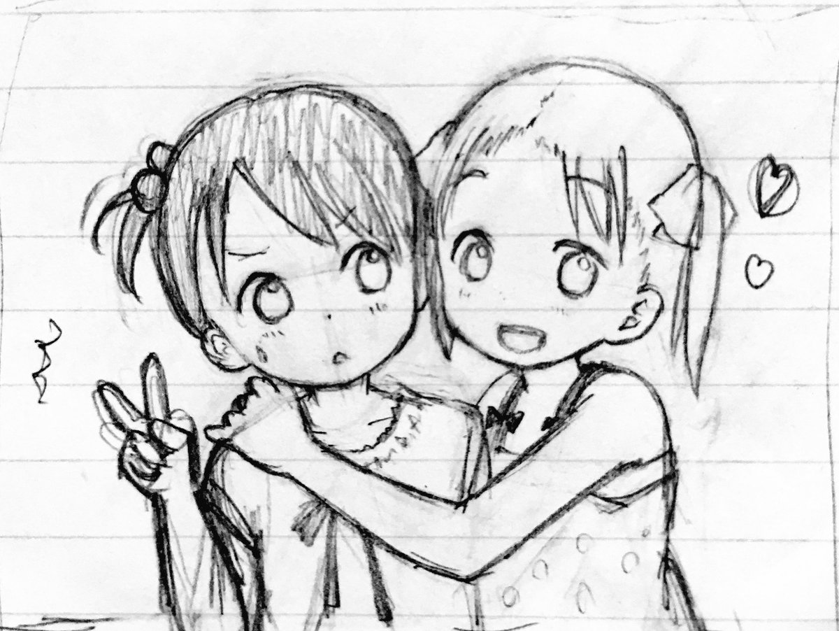 1億年ぶりに絵描いた。ちぃちゃんみっちゃん。苺ましまろ単行本待ち遠しい。 1億年ぶりに絵描いた。ちぃちゃんみっちゃん。苺ましまろ単行本待ち遠しい。