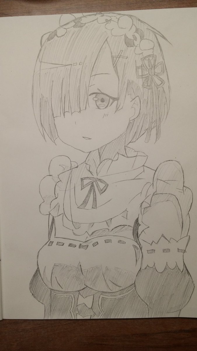 翌日ちゃんとレムも描きました#ゼロから始める異世界生活 #レム 翌日ちゃんとレムも描きました#ゼロから始める異世界生活 #レム