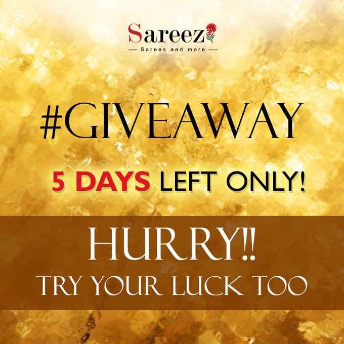 Sareez – #GIVEAWAY – Chance to Win 50$ Gift Hamper Sareez – #GIVEAWAY – Chance to Win 50$ Gift Hamper
