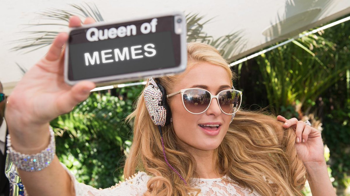 RT @broadly: Paris Hilton (@ParisHilton) is now a Meme Queen, long may she reign https://t.co/2ohFO0Rery https://t.co/SKHtw8w16Q