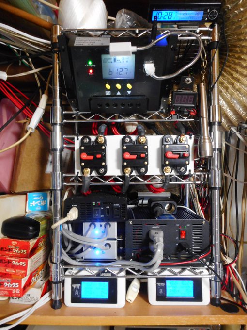 東電のブレーカー復旧冷蔵庫とエアコンをコンセントにつないだソーラーパネル600Wではオーバーロードで安全装置が働いて動か 東電のブレーカー復旧冷蔵庫とエアコンをコンセントにつないだソーラーパネル600Wではオーバーロードで安全装置が働いて動か