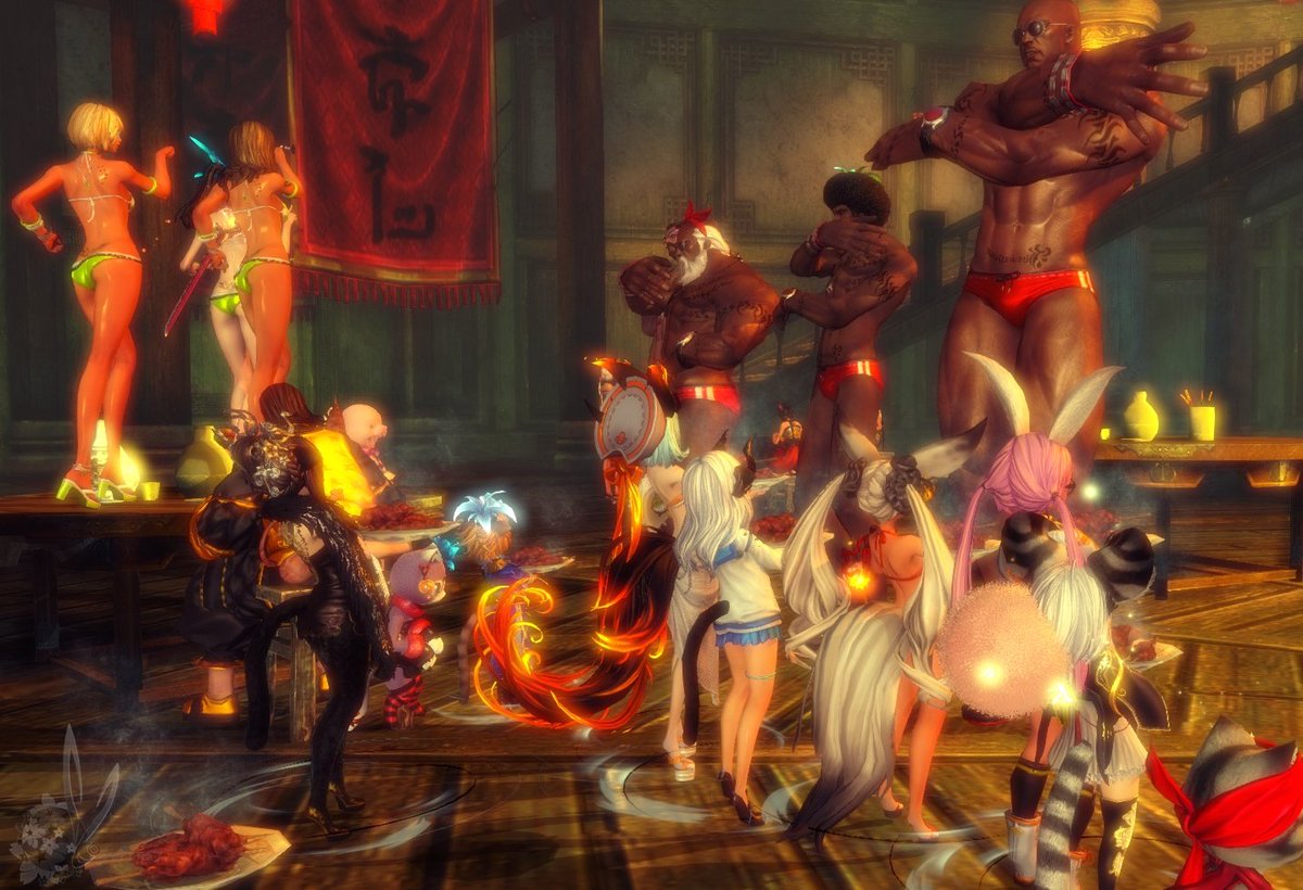 本日の夏隣桃さん見事なお肉神様たちに、お肉を捧げる会(?)見事ですw#ブレイドアンドソウル #BladeAndSoul 本日の夏隣桃さん見事なお肉神様たちに、お肉を捧げる会(?)見事ですw#ブレイドアンドソウル #BladeAndSoul
