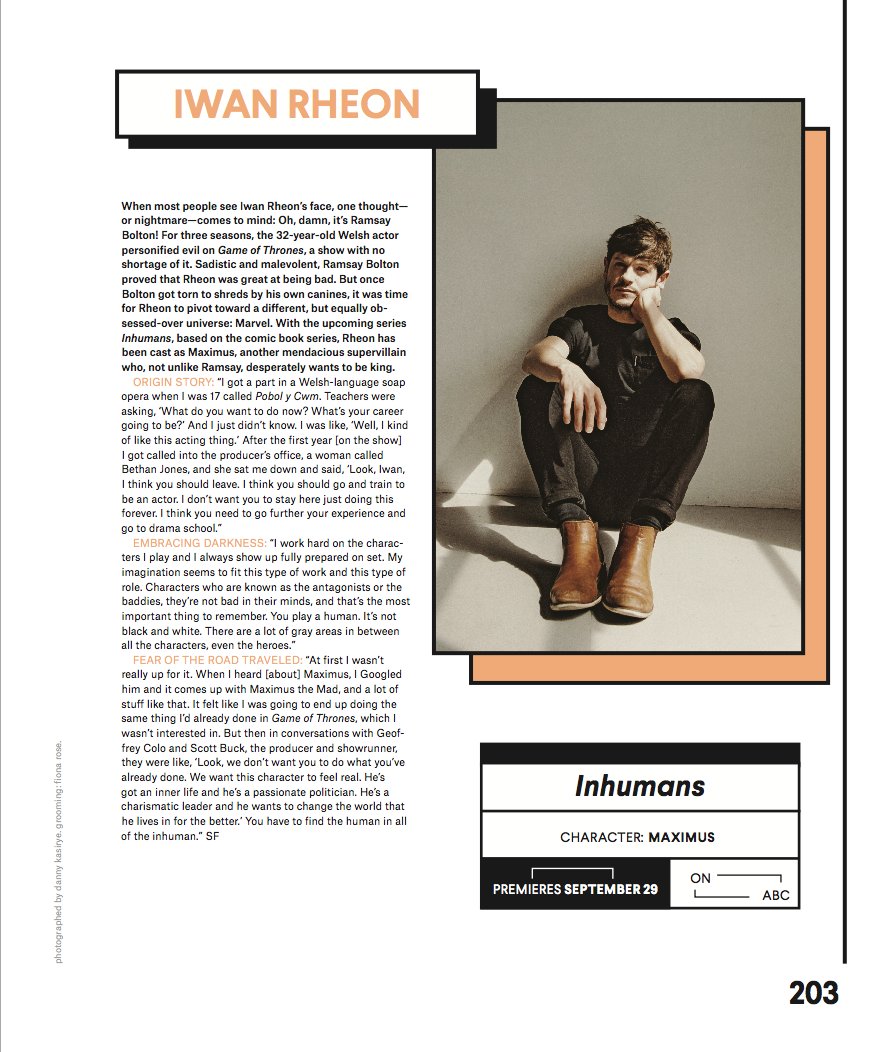 RT @prosper_p_r: .@iwanrheon was featured as part of @NylonMag's television portfolio. Check it out here! https://t.co/ShCvHV2s3d