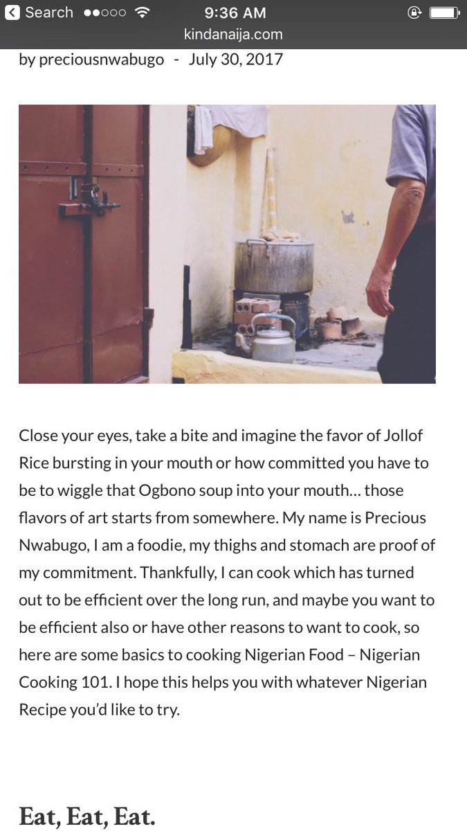 NIGERIAN COOKING 101 (The Basics) https://t.co/OIEEQNqZLM https://t.co/TKHrxK0hIH