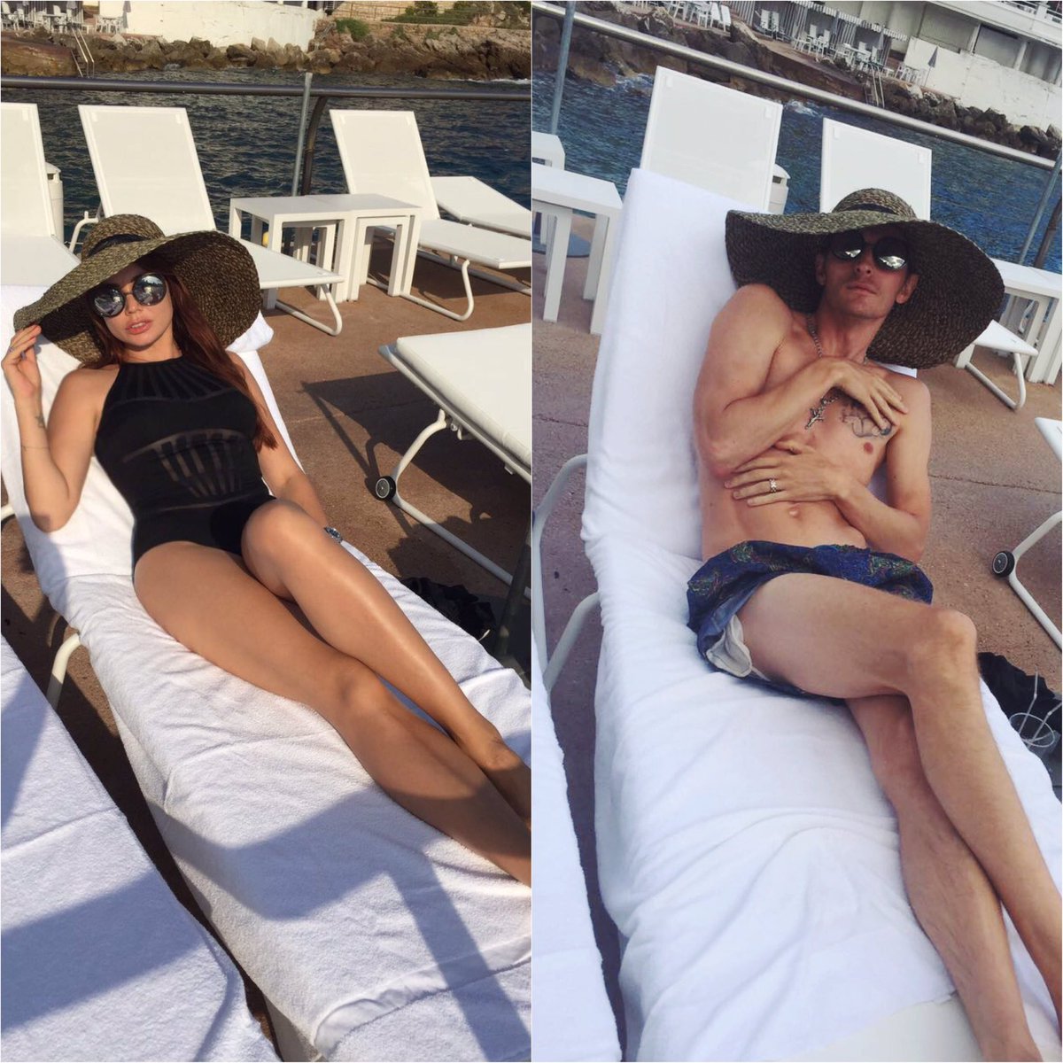 #найдите100отличий ????
Зарисовка @RealVolya на тему как мы, девочки, делаем фото на пляже ???????? https://t.co/xtq7ElyKCt