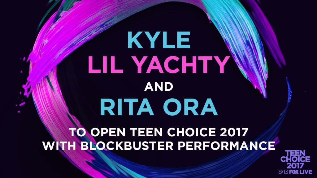 RT @TeenChoiceFOX: Performances by @SuperDuperKyle, @lilyachty AND @RitaOra?! ????  YASSSSS! #TeenChoice https://t.co/kGnhKMoHUc