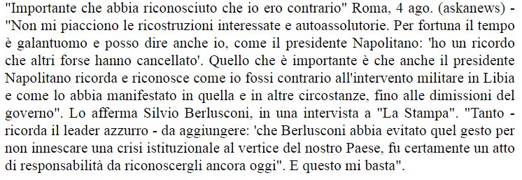 #Napolitano