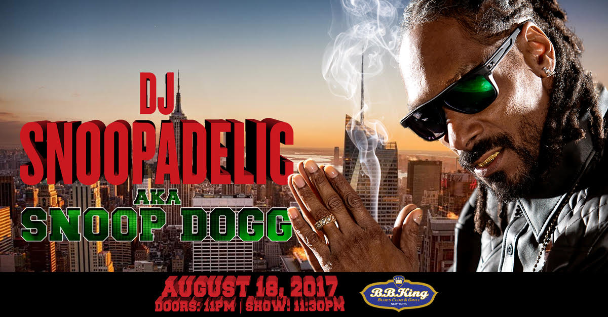 catch big snoop at @BBKingBluesNYC next friday . tickets available now . https://t.co/WSopVeHQm9 https://t.co/QCSjm2C53X