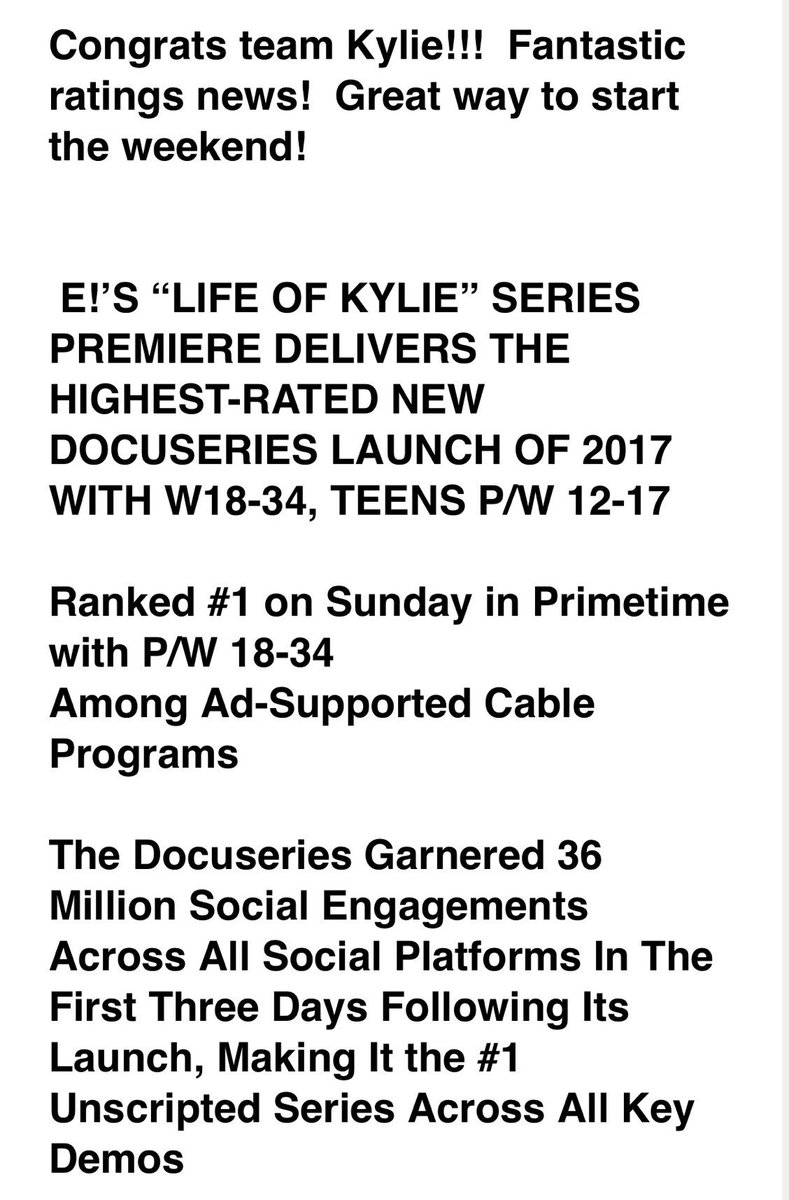 RT @KrisJenner: Now THIS is the kind of email I love to read from our network on a Friday afternoon!!!!!!! https://t.co/BkVZI4mqaX