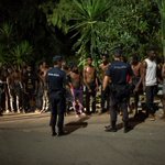Over 100 migrants storm border post between Morocco and Spain to enter Europe Over 100 migrants storm border post between Morocco and Spain to enter Europe