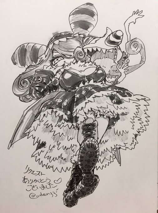 #オデンのリクエストボックス こんばんは〜〜本日のリクエスト!ミエーヌモンちゃん初描きわーい!!かわいいよね、あざといし #オデンのリクエストボックス こんばんは〜〜本日のリクエスト!ミエーヌモンちゃん初描きわーい!!かわいいよね、あざといし