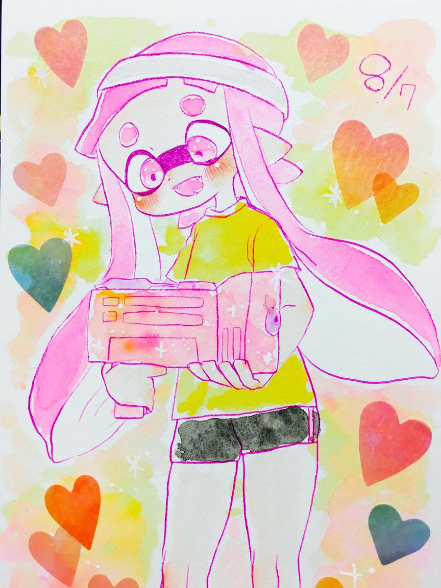 ホントは昨日描きたかったのですが(スプラを始めてから昨日でちょうど2年でした!)今日はわかばガールちゃんです♡こないだの ホントは昨日描きたかったのですが(スプラを始めてから昨日でちょうど2年でした!)今日はわかばガールちゃんです♡こないだの