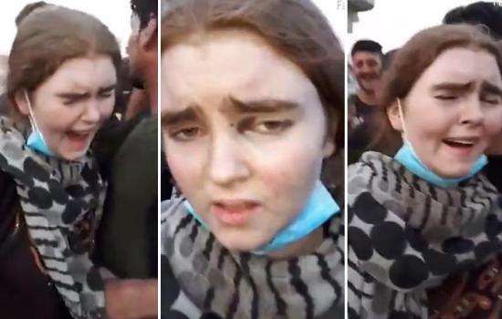 Schoolgirl, 16, who fled Germany to join ISIS faces EXECUTION in Iraq – as dramatic video shows her being dragged from jihadi lair in Mosul