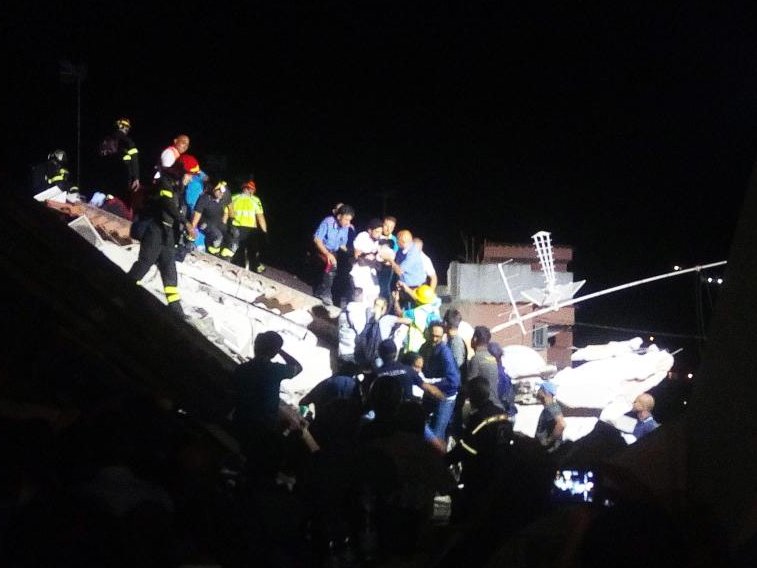 Two dead, children trapped after quake hits Italy holiday island of Ischia
