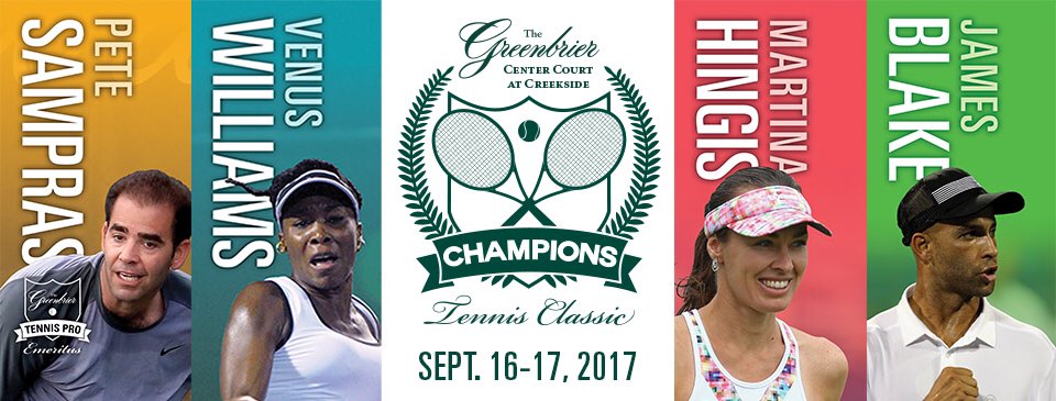 I'm back at @The_Greenbrier for another fun, tennis-filled weekend. Come join me! https://t.co/4yxNkq7rua https://t.co/CQPnGhXgrP