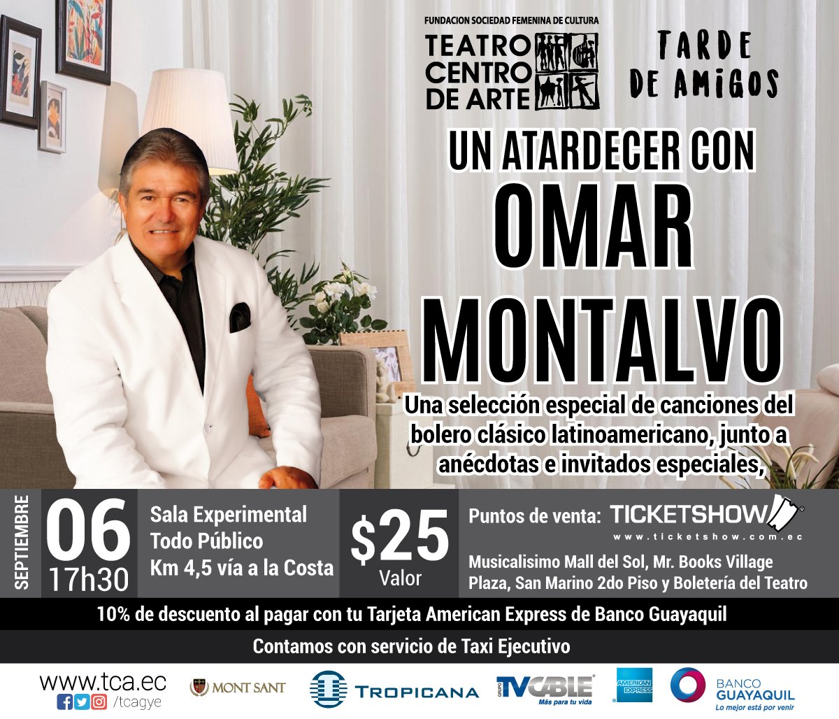 UN ATARDECER CON OMAR MONTALVO
Una selección especial de canciones con el inigualable estilo de @omarmonlan https://t.co/iKRwWlBVVM