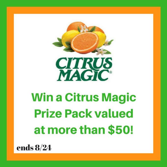 Citrus Magic Prize Pack Giveaway (arv $50)-2 Winners-US-Ends 8/24 Citrus Magic Prize Pack Giveaway (arv $50)-2 Winners-US-Ends 8/24