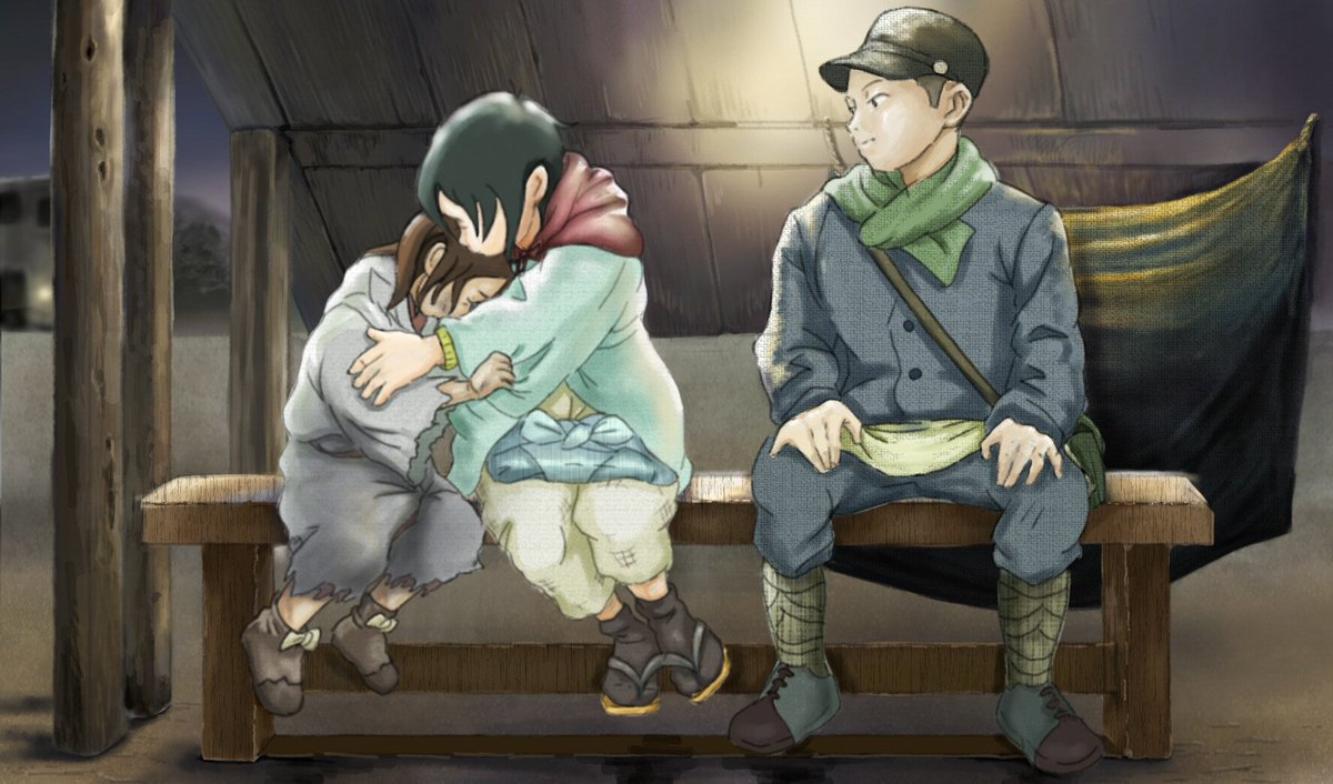 この世界の片隅にすずとヨーコの出会いの場面を描きました。個人的に一番泣けるシーンです。#この世界の片隅に #こうの史代 この世界の片隅にすずとヨーコの出会いの場面を描きました。個人的に一番泣けるシーンです。#この世界の片隅に #こうの史代
