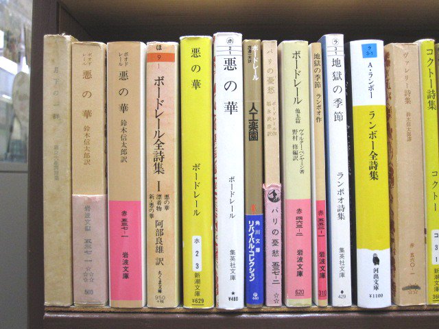【在庫品】文庫判「悪の華」ボードレールが"太陽"と書く時...店頭買取・販売 山羊ブックス 大阪市浪速区日本橋西1-3- 【在庫品】文庫判「悪の華」ボードレールが"太陽"と書く時...店頭買取・販売 山羊ブックス 大阪市浪速区日本橋西1-3-